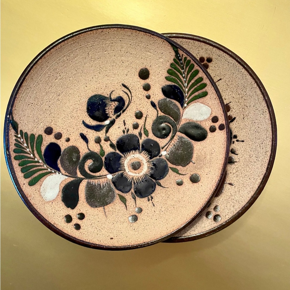 VTG Set of 2 Tonala Plates